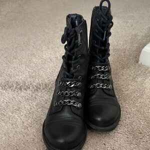 Stylish Black Combat Boots